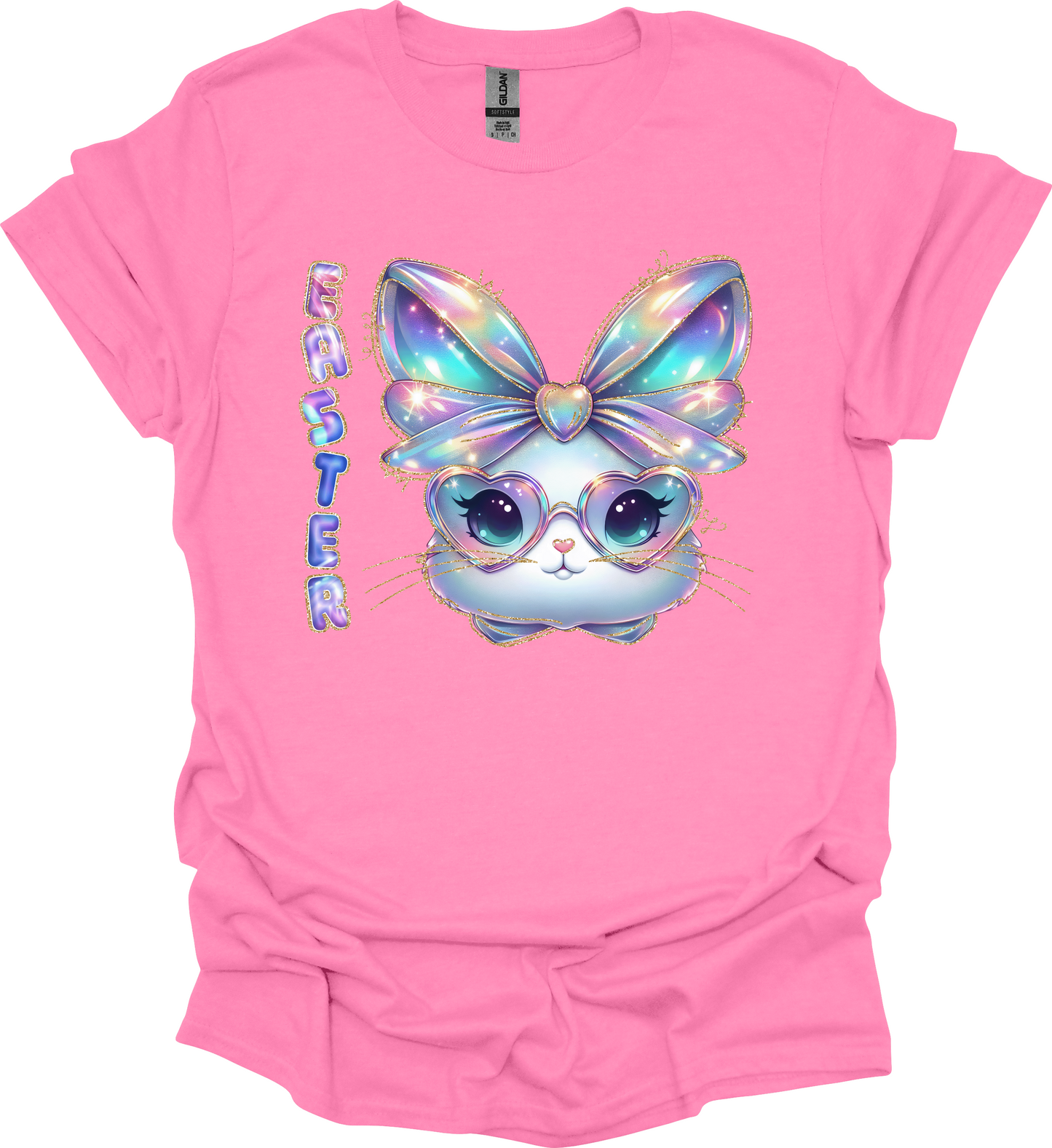 IRIDESCENT EASTER BUNNY TEE