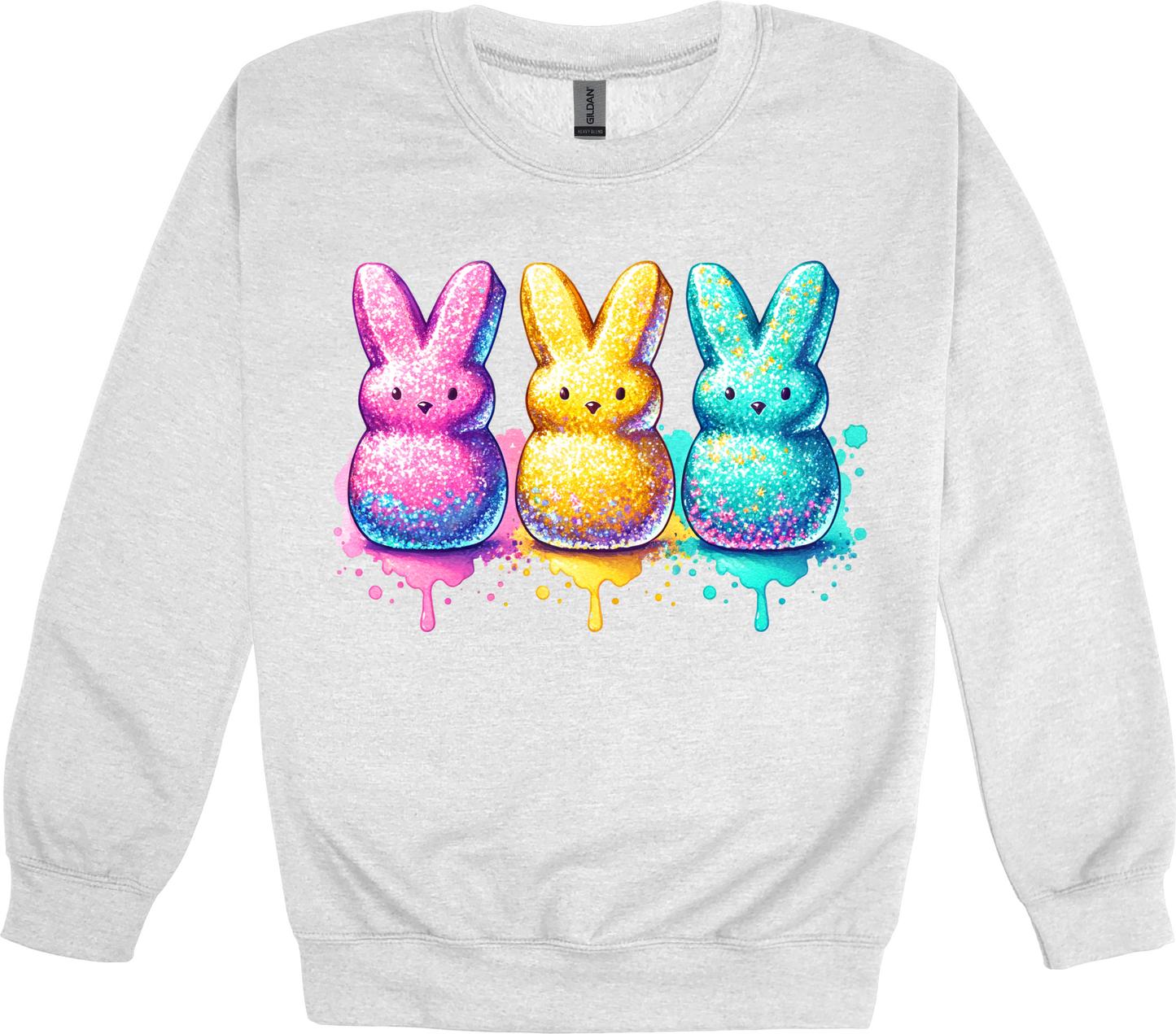 GLITTER EASTER PEEPS SWEATSHIRT