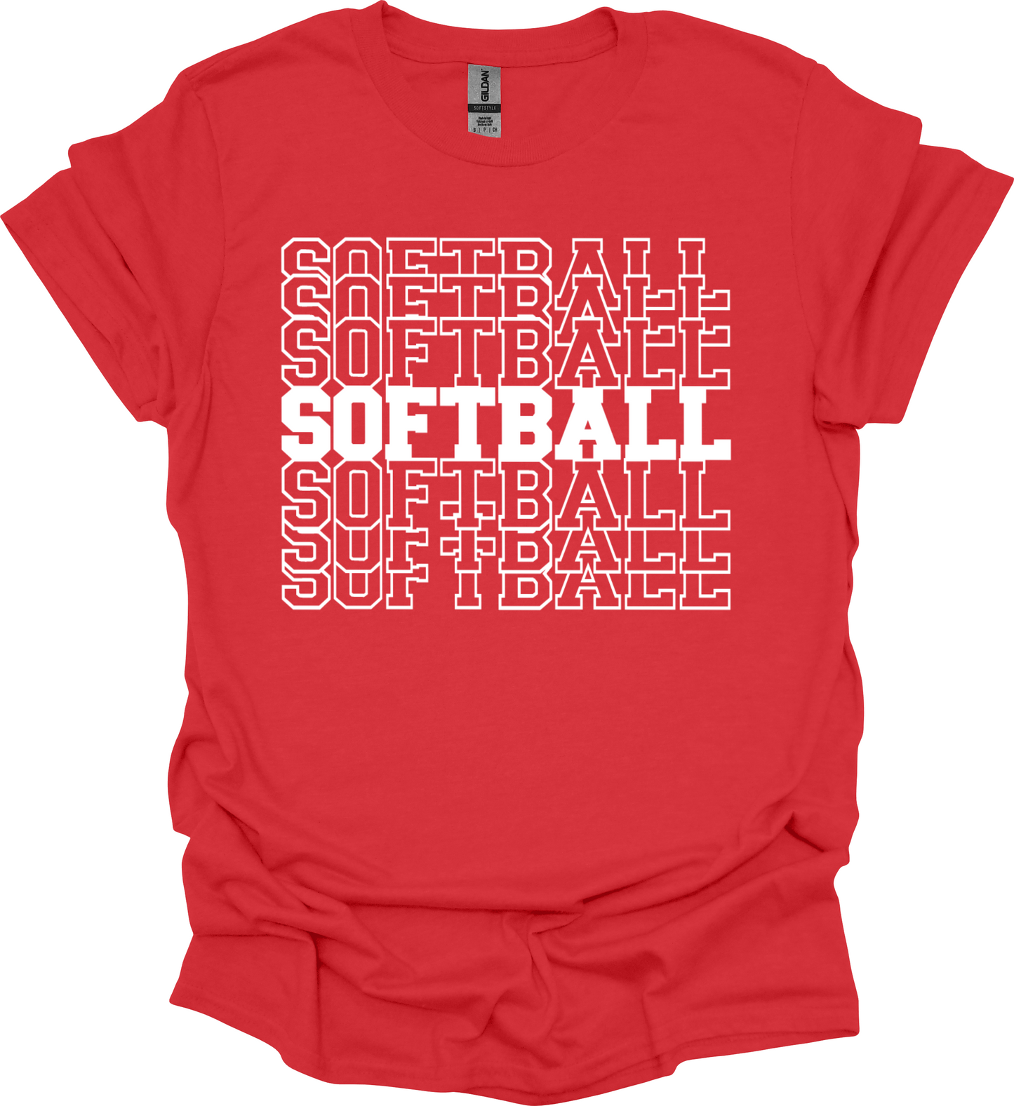 Softball Stacked Tee