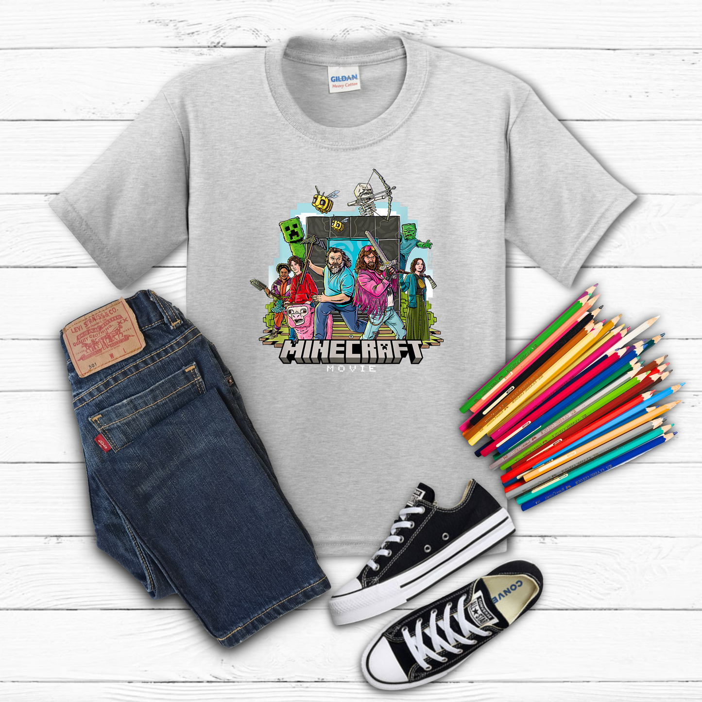 Youth Minecraft Movie Tee