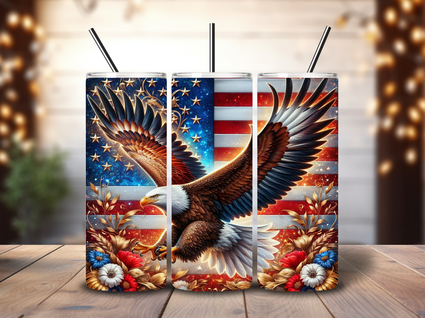 Tumbler 20oz Glowing Eagle