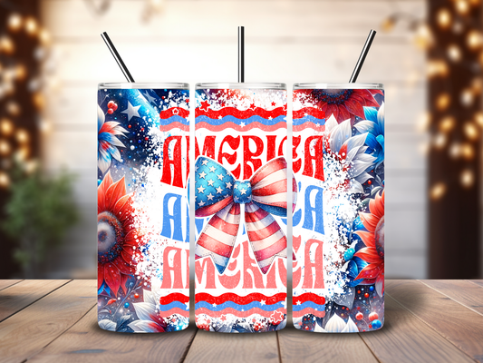 Tumbler 20oz America Bow