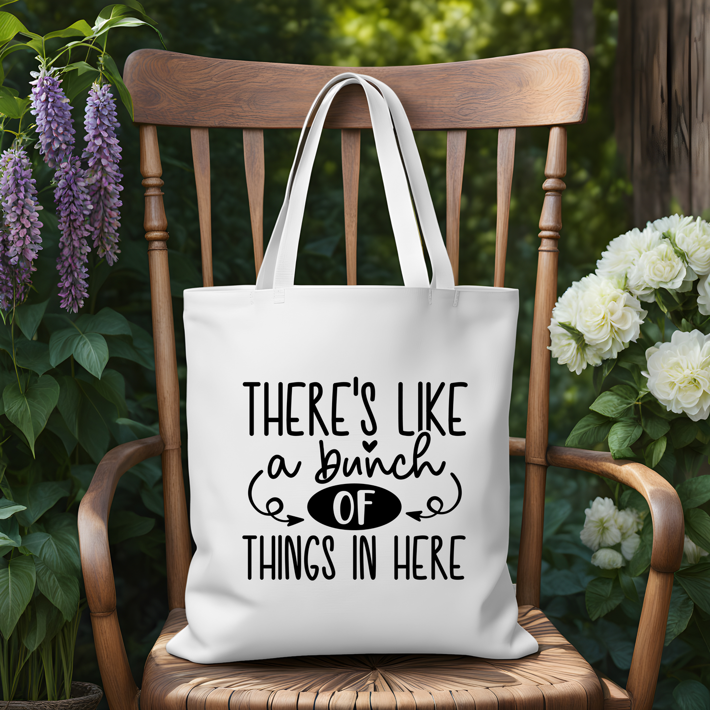 Canvas Tote Bag 14x15in Like a bunch of things in here