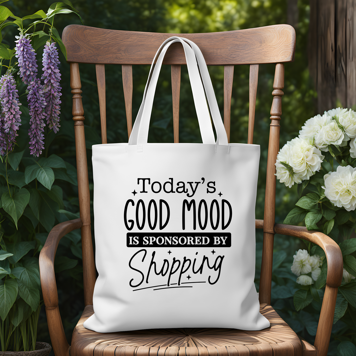 Canvas Tote Bag 14x15in Today’s good mood